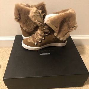 Donna Karan Wedge Boots